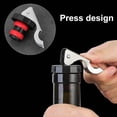 thumbnail image 5 of Stainless Steel Wine Bottle Stopper Beer Bottle Stopper Sealer Stainless Steel Bottle Stopper Protector Bottle Opener, 5 of 6