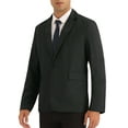thumbnail image 4 of INSPIRE CHIC Formal Blazers for Men's Slim Fit Solid Color Prom Wedding Sports Coats Black S, 4 of 5