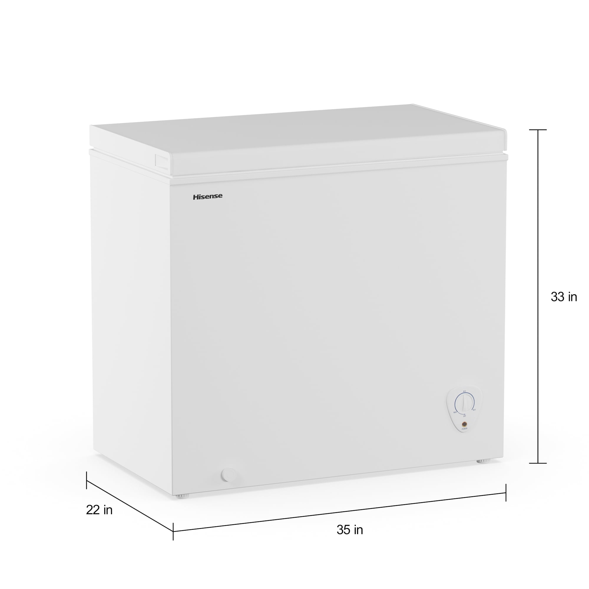 Hisense 17.7 cu ft. White Convertible Chest Freezer or Fridge with