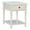 White, variant on Linon Mavis Side Accent Table with Drawer and Shelf in Rustic White Wood