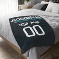 thumbnail image 3 of Jacksonville Throw Blanket for Men Women Boy Custom Name and Number Gifts, 3 of 5
