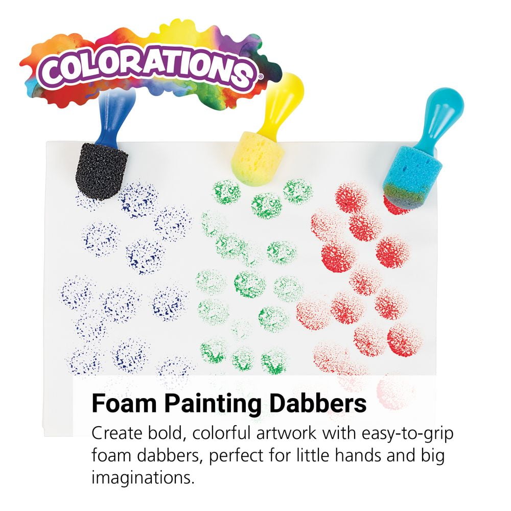 Colorations Foam Painting Dabbers - Set of 12