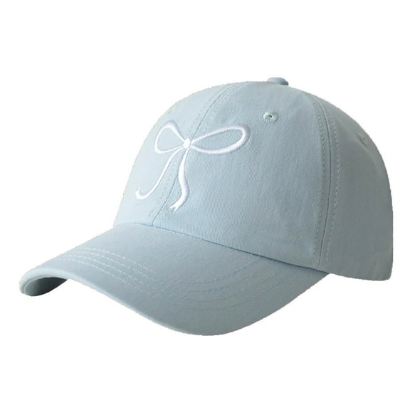 Running Hat Women's Cute Bow Baseball Cap Adjustable Soft Top Hat for Everyday Outdoor Versatile Wear
