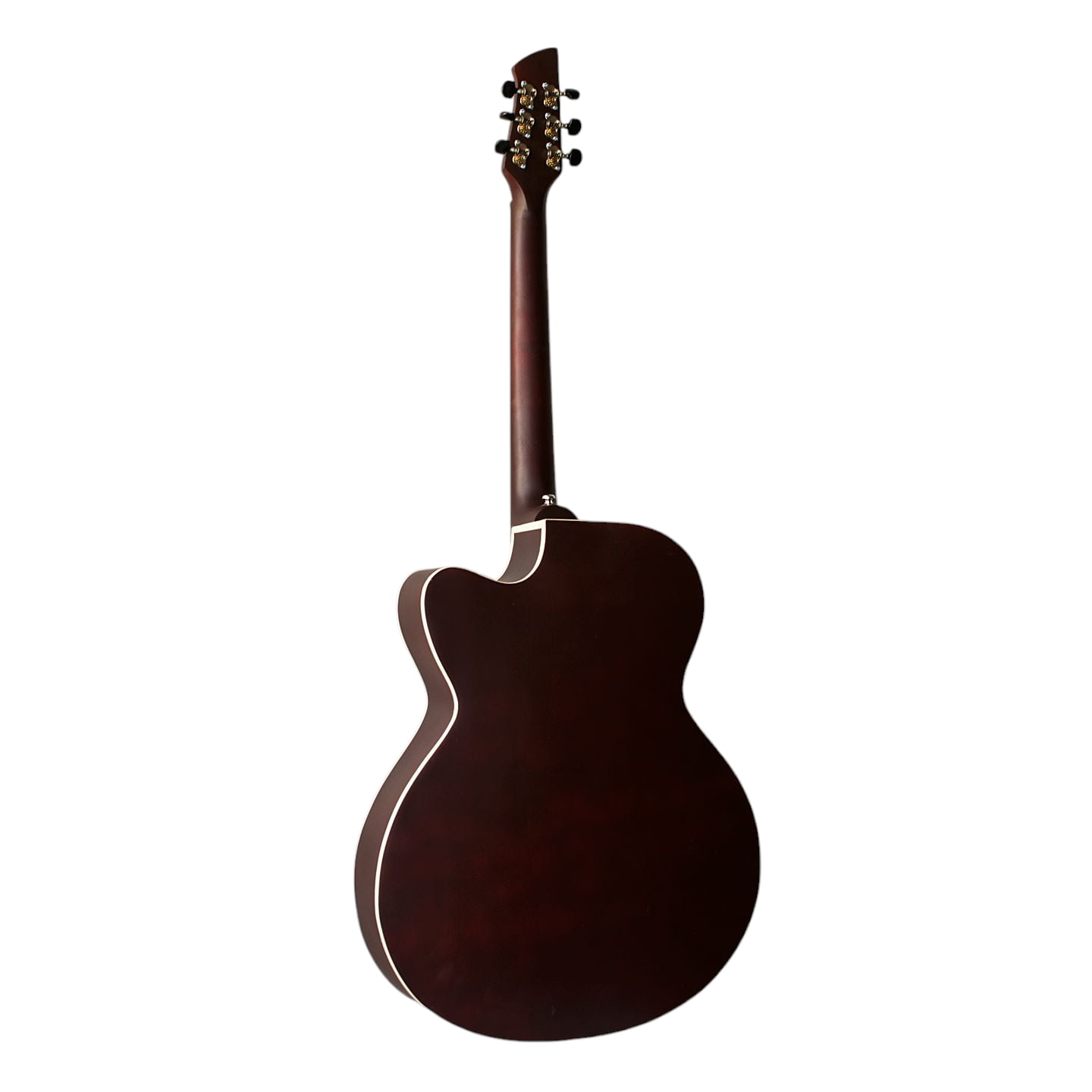 Matte Finish Old Violin Sunburst Red 6 String Cutaway 39" Acoustic Guitar with Equalizer