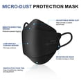 thumbnail image 4 of Mascarilla desechable KN95, paquete de 100 unidades, protección de 5 capas, 4 of 8