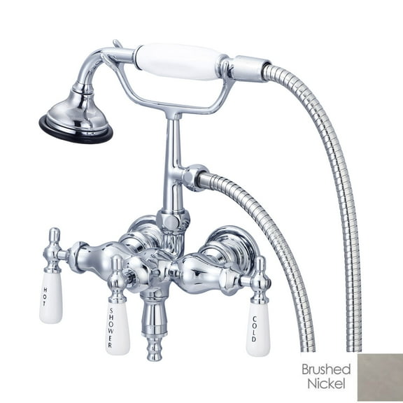 Mason Hill Collection Clawfoot Tub Wall Mount Downspout Faucet with Handshower