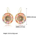 thumbnail image 6 of Colorful Beaded Earrings For Women Statement Boho Bead Dangle Earrings Lightweight Bohemia Drop Earring For Women, 6 of 7
