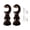 Coffee color, variant on Classical Wooden Window Curtain Brackets Round Base Single Rod Holders Decorative Wooden Curtains Stand for Household