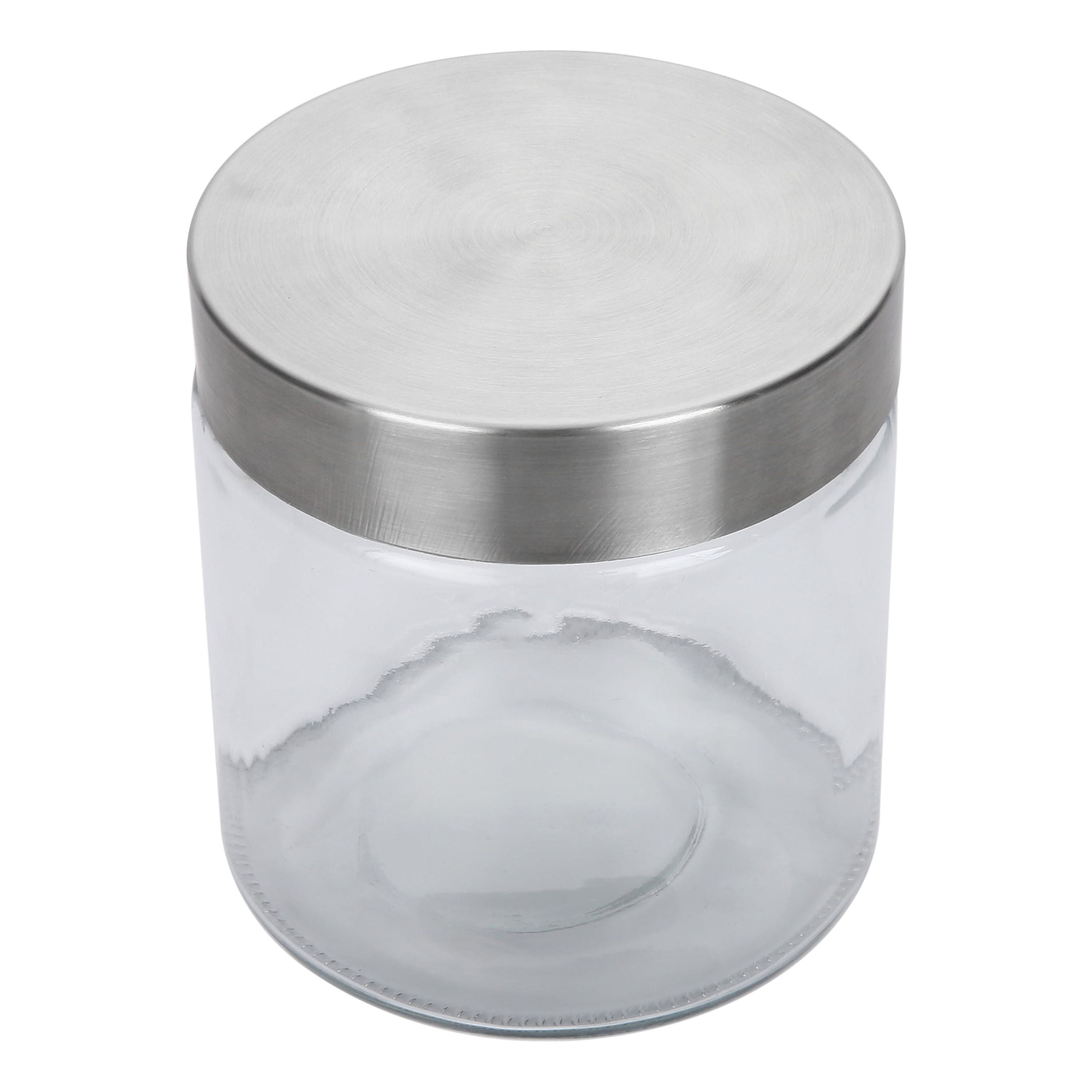 Rebrilliant Stainless Steel over Glass 4 Piece Kitchen Canister