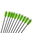 thumbnail image 3 of AMEYXGS (12pcs Green) Archery 31" Carbon Arrow Feather for Recurve Bow Practice Hunting Target, 3 of 5