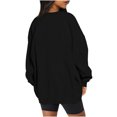 thumbnail image 3 of Chandail en Molleton de Noël pour Femmes 2023 Col Rond Mode Décontractée Manches Longues Imprimé de Noël Chandail en Molleton Hauts Blouse en Liquidation, 3 of 5