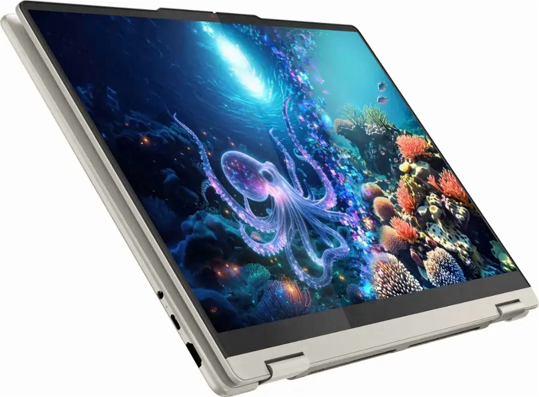 Lenovo Yoga 7 16” WUXGA Copilot+ PC 2-in-1 Touchscreen Laptop, AMD Ryzen AI 5 340, 16GB RAM, 512GB SSD, Windows 11 Home, Seashell