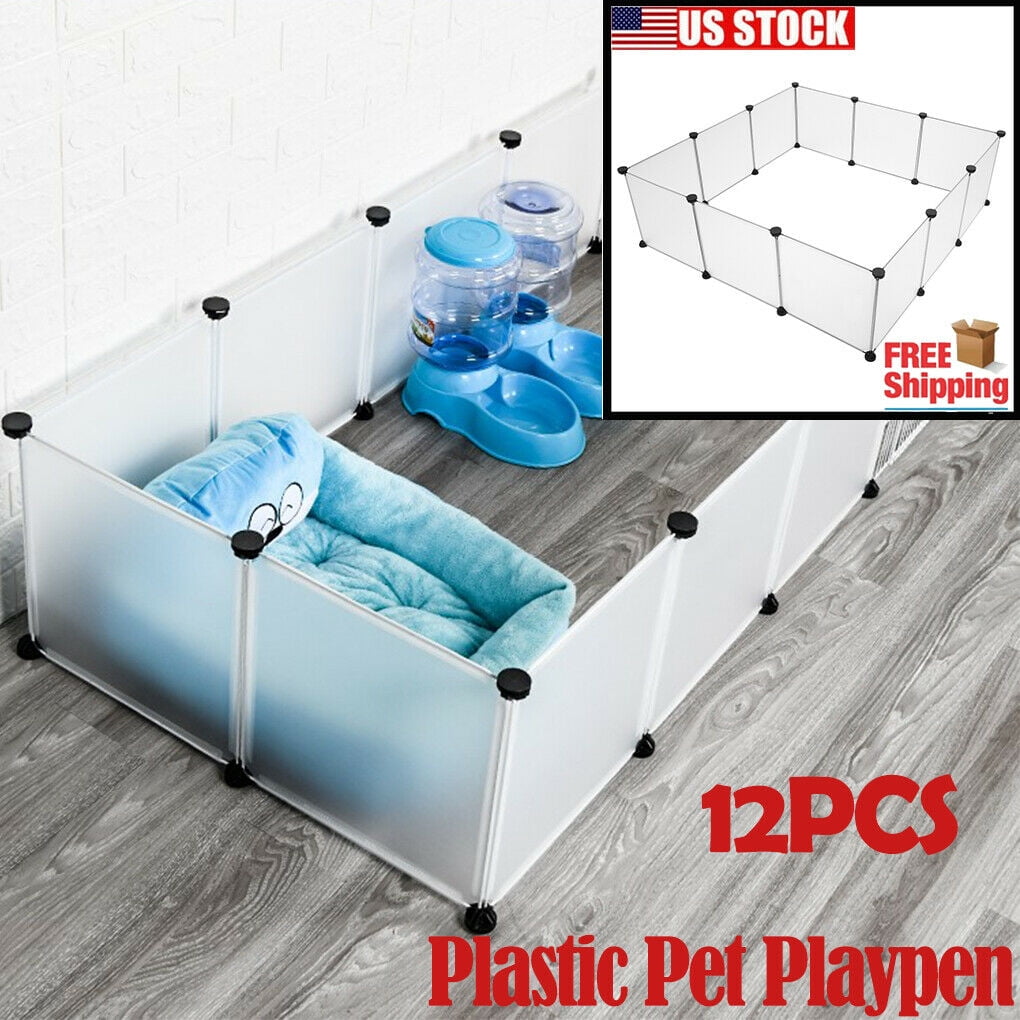 IN STOCK Pet Playpen, Portable Large Plastic Yard Fence Small Animals
