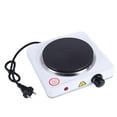 thumbnail image 1 of HUSERYT 1-Burner Electric Griddle - 500W, Portable, Thermostat Controlled, White, 1 of 5