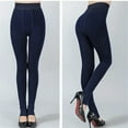 thumbnail image 3 of SAYOO Women Thick Warm Fleece Lined Thermal Stretchy Slim Skinny Leggings Full Length Stockings, 3 of 9