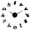 Black,37inch, variant on Physical Therapy Osteopathy Big DIY Wall Clock Chiropractic Acupuncture Massage Acrylic Mirror Stickers on the Wall Decor Watch(Gold,27inch)