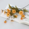 thumbnail image 5 of 5 Bundles Artificial Fall Flowers for Outdoors Fall Decorations - UV Resistant Fake Mums Faux Fall Plants Plastic Flowers for Gardens Porch Fireplace Autumn Thanksgiving Fall Decor,Orange, 5 of 5