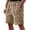 Khaki, variant on Qicasul Men's Waffle Knit Casual Shorts, Breathable Lightweight Summer Sports Shorts with Elastic Waistband,Grey,XXXXL