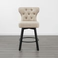 thumbnail image 5 of CHITA Swivel Bar Stools Tufted Wingback with Nail Head Set of 2, 5 of 11