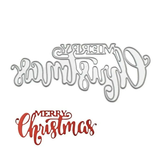 Troqueles de corte de Metal para manualidades, sellos adecuados para decoración festiva de Navidad, hogar y oficina, K4X4