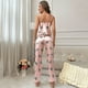 thumbnail image 2 of Pijama de mujer con tirantes, falda, pantalón, traje, ropa de casa estampada de moda, 2 of 4