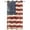 Blue Red, variant on Outdoor Curtains for Patio Waterproof, American Flag Windproof Pravicy Outside Porch Blackout Curtain, Vintage Blue Red USA Flag Retro Sun Blocking Grommets Curtains for Cabana Gazebo 54"x108"