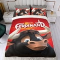 thumbnail image 4 of Ferdinand Conjunto de sábanas temático, trío de piezas, cómodo y amigable con la piel, diseño único, regalo de decoración para el hogar para familiares, amigos y fans,173cm *218cm, 4 of 6