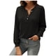 thumbnail image 1 of Tops Para Mujer Blusa Casual Elegante Camisas de Manga Larga Camisa de Botón Sólido Con Cuello en V de Moda Odeerbi  ODB166854, 1 of 6