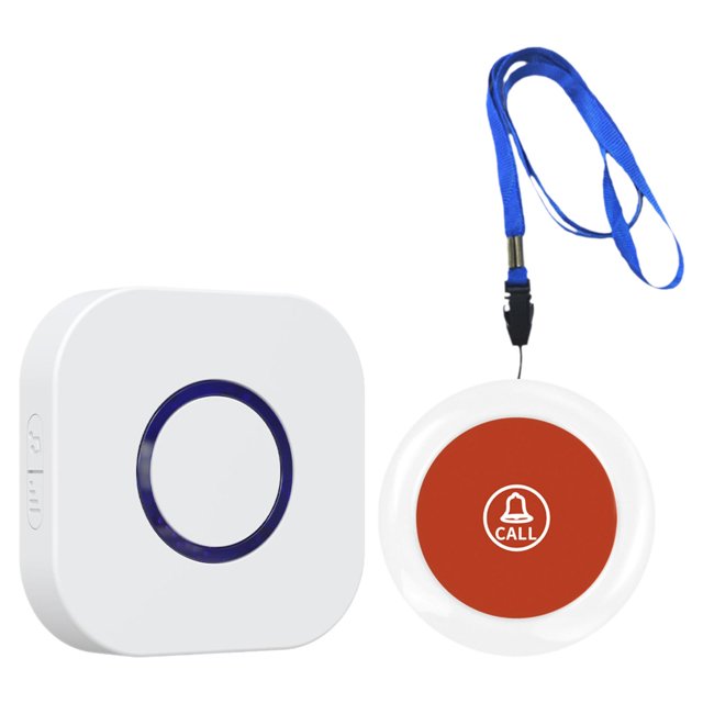 Buscapersonas para cuidadores, alarma Personal, distancia de 305M, luz LED con recordatorio, enchufe portátil, botón de pánico para pacientes mayores