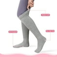 thumbnail image 4 of Bocaoying 4 Pairs Women's Non-Slip Slouch Yoga Socks with Grips - Breathable Pilates Grip Socks, Scrunch Socks for Yoga Barre, Hospital and Gym, US 5-10, 4 of 6