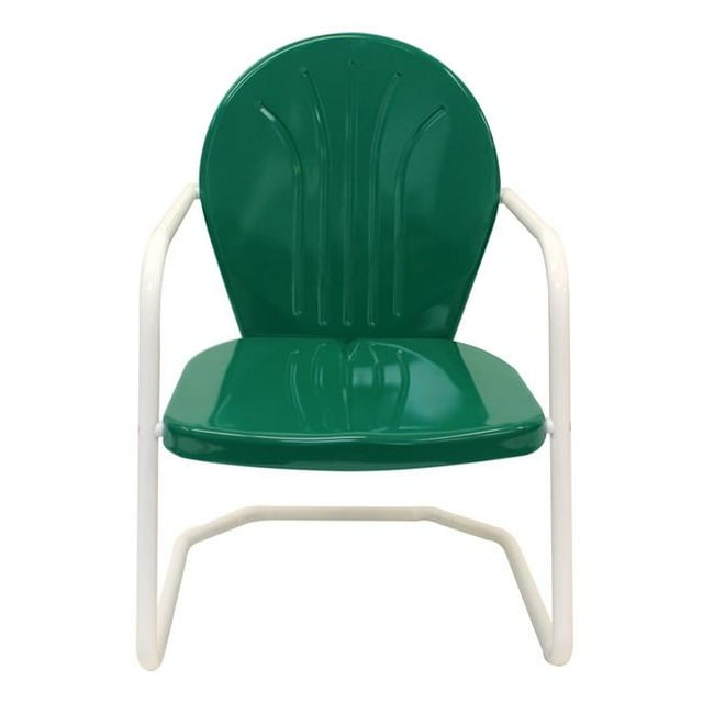 Leigh Country TX 93508 Leigh Country Chaise Rétro Vert Foncé en Métal
