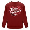 thumbnail image 4 of NuoCaiYun Valentines Sweatshirts for Men Crew Neck Fashion Print Long Sleeve Casual Loose Comfort Pullover Tops, 4 of 6