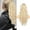 gold, variant on SUCS Women Long Curly Ponytail High-temperature Silk Fluffy Corn Perm Mustache Ponytail Hair