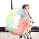 thumbnail image 3 of CHAO Piscina inflable Bola flotante Piscina Inflable Arco Iris Lentejuelas Degradado Anillo de natación Verano Playa Piscina Flotante Bola Goma, 3 of 5
