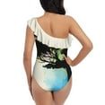 thumbnail image 3 of Natural Source One Shoulder Ruffle Swimsuits Sexy One Piece Swimsuit Women Swimwear Monokini Nature Natural Source, 3 of 5
