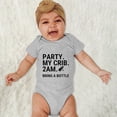 thumbnail image 2 of kpoplk Baby Girl Clothes Cotton Bubble Romper Floral Summer Bodysuits Short Sleeve Infant Outfit Set Size 18-24 Months,Grey, 2 of 4