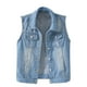 thumbnail image 1 of Chaquetas de mujer sin mangas sin capucha ropa de abrigo informal abrigos de primavera y otoño chaqueta de mezclilla sólida Odeerbi  ODB-2, 1 of 4