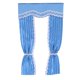thumbnail image 2 of Hermosa cortina azul para ventana de casa de muñecas para casa de muñecas 1/12 perfke Dollhouse Miniatures Curtain, 2 of 5