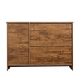 thumbnail image 5 of Buffet Sideboard, Kitchen Buffet Storage Cabinet Versatile Wardrobe Console Table with 2 Doors & 2 Drawers, Wood Free-Standing Pantry Cupboard with 1 Storage Cabinet for Dining Room, Dark Walnut, 5 of 7