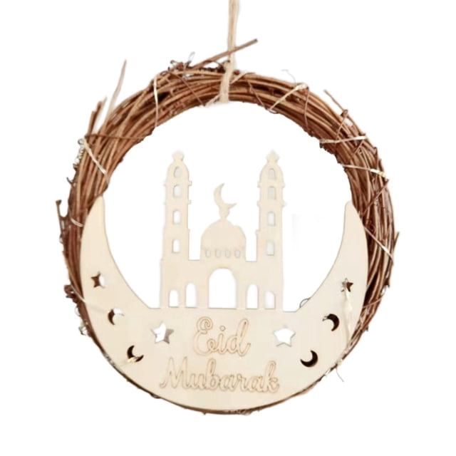 Adorno de calendario Eid Al Adha Decoración Eid Mubarak para mesa central islámica Estilo A