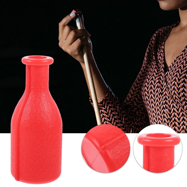 FESTFENDS 1Set Compact Red Plastic Billiard Shaker Bottle with Pool Dice and Bottle Props