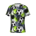 thumbnail image 5 of Vsdgher Football Print Men's Dry Fit Mesh Athletic Shirts Moisture Wicking Tennis T-Shirt Tops, 5 of 9