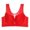 Red womens tops, variant on Dianli Plus Size Bras for Women Solid Casual Fashion Loose Fit Comfy Soft 3-Pack Women Sexy Top Bra Wire Free Underwears Base Vest Style Sports Lingerie Sale Clothes