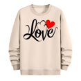 thumbnail image 5 of BVOFAR Love Heart Graphic Sweatshirts for Men Oversized Long Sleeve Sweatshirt Loose Fit Crew Neck Shirts Valentines Day Date Tops, 5 of 6