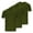 Army Green, variant on Wancir 3-Pack Men's Essential V-Neck Undershirts – Breathable, Tagless, Cotton Mens T Shirt, White