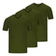 thumbnail image 1 of Camisetas para Hombre, 3 Piezas Casual Sólido Cuello en V Manga Corta Suéter Blusa Conjunto Hecho de Poliéster para Primavera Verano, Camisetas de Manga Corta para Hombre, 1 of 2