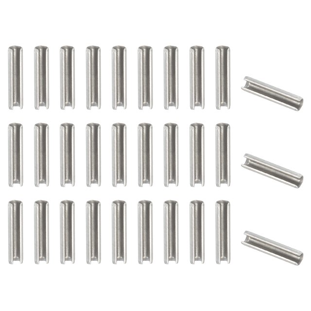 Uxcell Goupille à Ressort Fendue en Acier Inoxydable 304 Rouleau Fendu pour Amélioration de la Maison Réparation de Machine Automobile 1/8 Pouces x 9/16 Pouces (3.2mm x 14mm) 50
