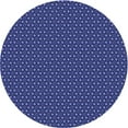 thumbnail image 1 of Ahgly Company Machine Washable Indoor Round Transitional Denim Dark Blue Area Rugs, 5' Round, 1 of 7