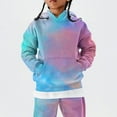 thumbnail image 5 of Mercatoo Kids Girls Tie Dye Hooded Sweatshirt Front Pocket Pullover Long Sleeve Tops Comfy Soft Outwear for Junior Girls, 5 of 7