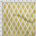 thumbnail image 4 of oneOone Cotton Cambric Yellow Fabric Argyle Sewing Fabric By The Yard Printed Diy Clothing Sewing Supplies 56 Inch Wide, 4 of 4